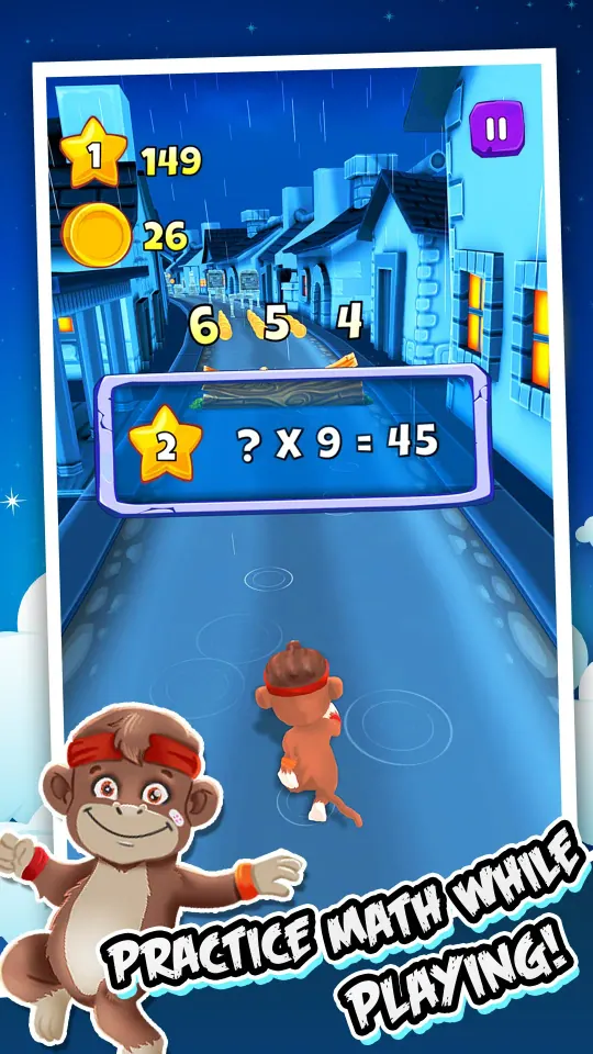 Toon Math: Endless Run and Math Games screenshot 2